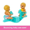 thumbnail image 6 of Barbie Skipper Babysitter Doll with Twin Nursery Playset with Crib, Swing, See-Saw & Accessories, 6 of 9