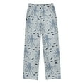 thumbnail image 2 of FORMRS Kids Pajama Pants with Pockets Size 9-10Y Boys Lounge Sleep Bottoms, Blue Octopus Pattern, 2 of 8