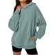 thumbnail image 3 of Sudaderas con Capucha de Gran Tamaño para Mujer, Sudaderas Cómodas, Conjuntos de Moda de Otoño, Blusas Casuales, Ropa de . Verde M, 3 of 7
