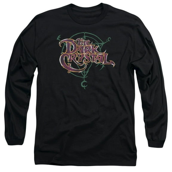 Dark CrystaLong Sleeveymbol Logo Long Sleeve Adult 18/1 T-Shirt Black
