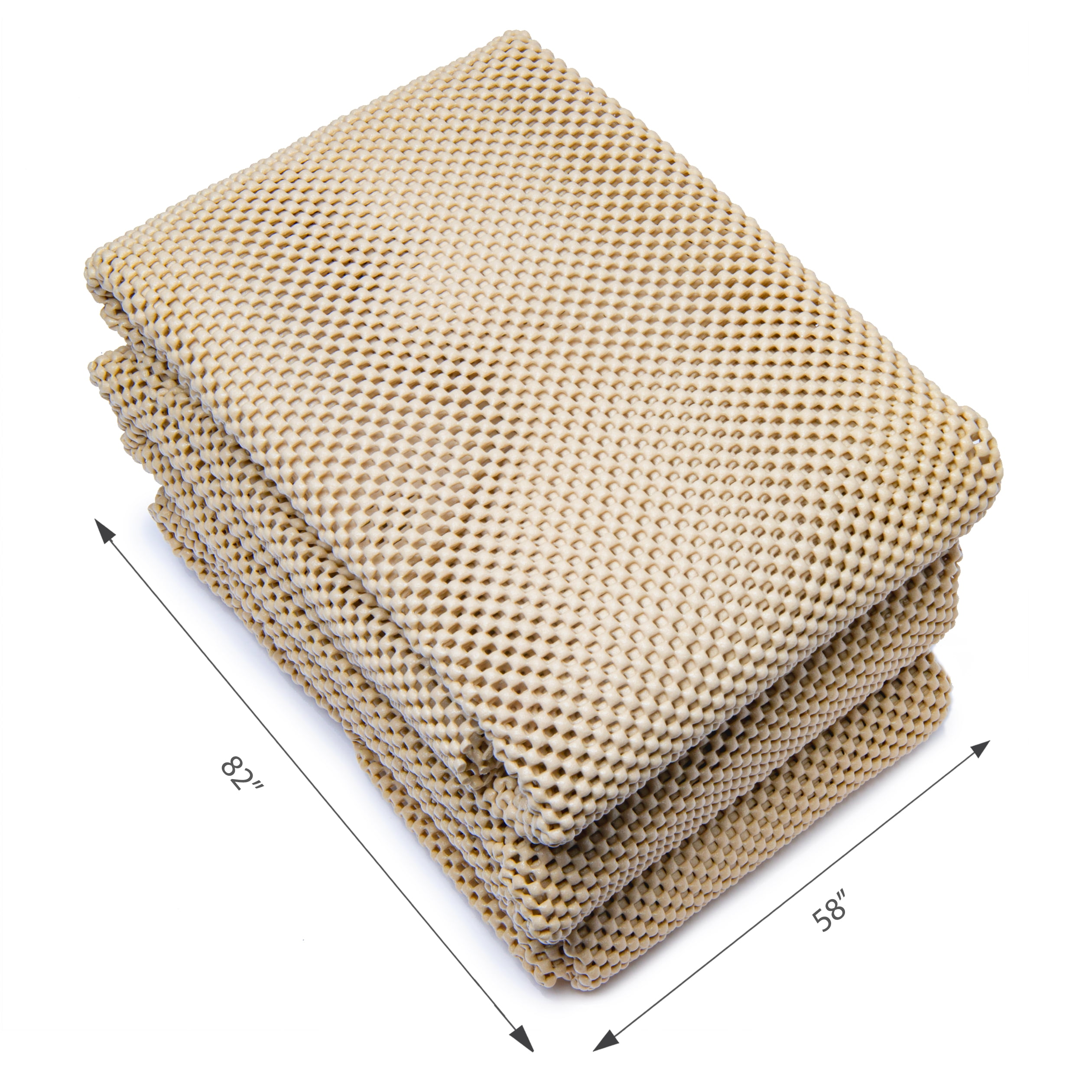 Mainstays Non-Skid Non-Slip Deluxe Felt Rug Pad, Sand, 5' x 7'