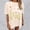 Beige, variant on Graphic Tees for Women T-Shirts for Women Oversized Graphic Shirt with Casual Comfort and Print Apparel White S