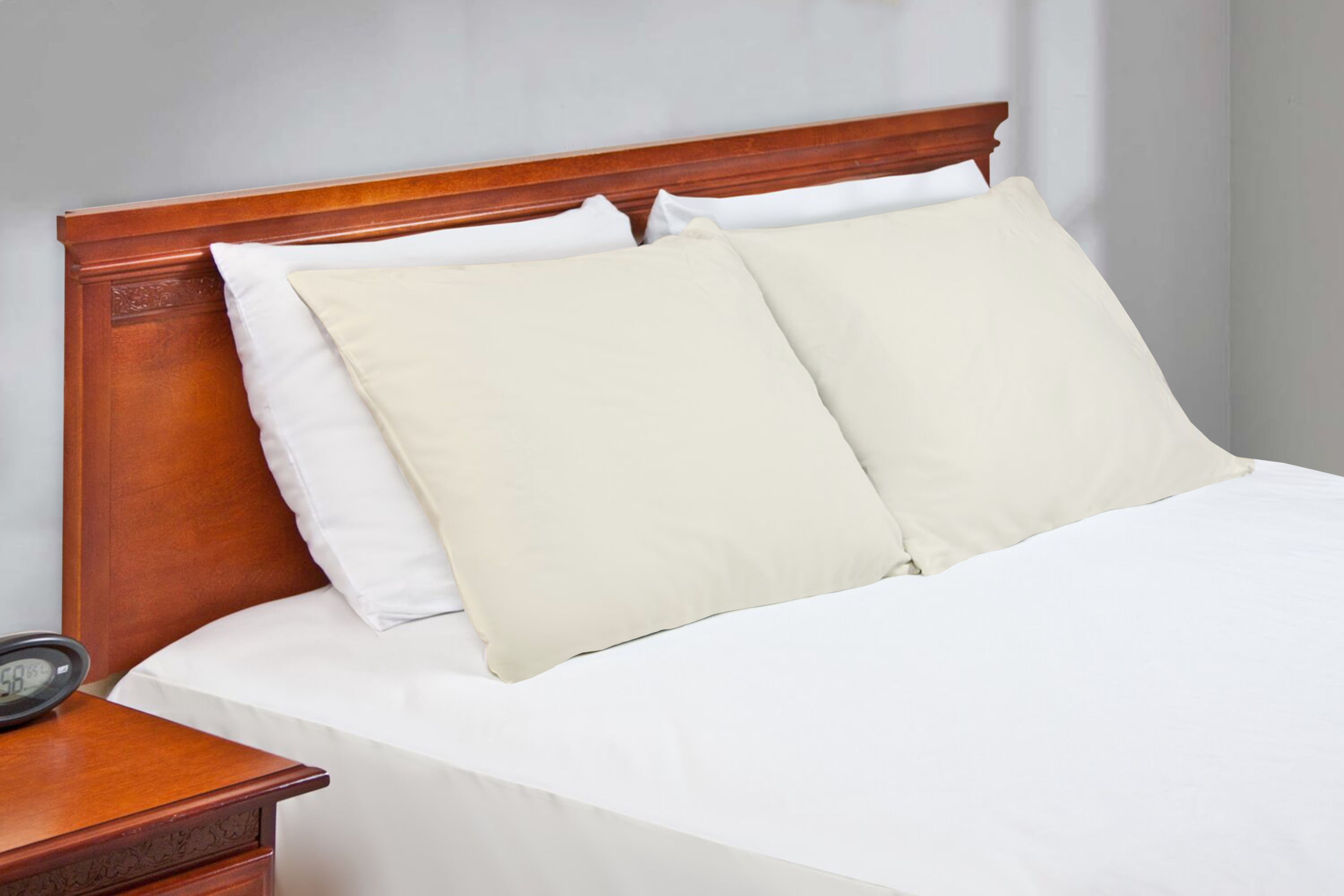 A1 Home Collections Organic Cotton Pillowcase Pair, 300TC GOTS Certified Super Soft & Breathable Pillow covers