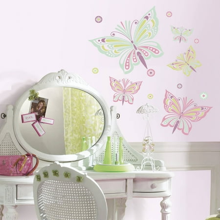 peel stick butterfly decals waverly giant walmart