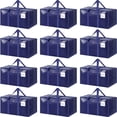 thumbnail image 1 of Bolsas de mudanza FYGRIP extra resistentes, grandes, paquete de 12 unidades, azul oscuro, 1 of 5
