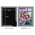 thumbnail image 5 of Grooved 6 in. x 8 in. Grey Picture Frame Set (Set of 4), 5 of 6