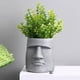 thumbnail image 4 of Maceta de resina de las Islas de la Resurrección | Maceta decorativa con forma de estatua para uso en interiores y exteriores | Adorno decorativo resistente a la intemperie | Regalo único para cumple, 4 of 5