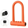 thumbnail image 2 of LJNYFDC Safety Lock Bicycle Lock High Strength Rustproof Sturdy Construction Easy Installation Universal Zinc Alloy U Lock MTB 1 Set, 2 of 7