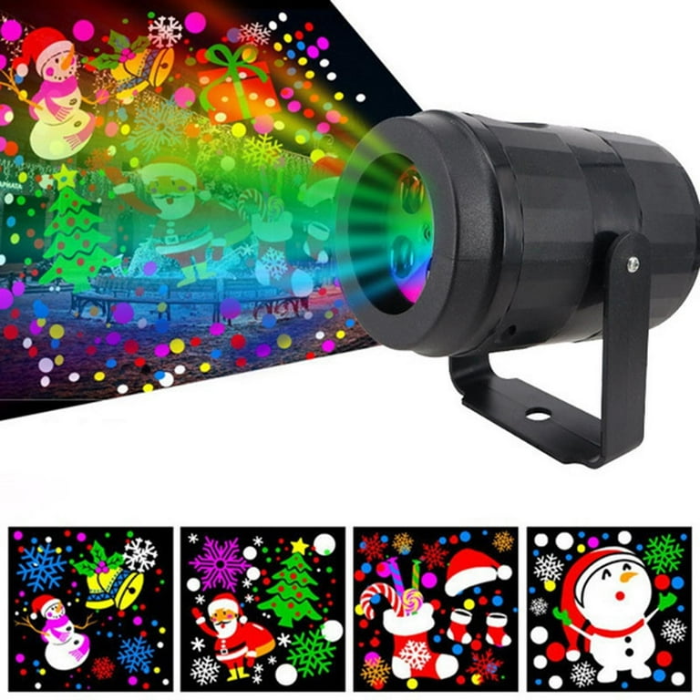 Luces de proyector de Navidad Sunnimix Lámpara LED Proyector 16 Patrones Giratoria