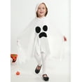 thumbnail image 5 of Hotiary 1-6Y Kids Halloween Ghost Costumes White Cloak + Pant Toddler Boys Girls Cosplay Party Fancy Dress Cloak Costume 2Pcs Halloween Outfits, 5 of 9