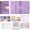 Purple, variant on A6 Zipper Money Saving Binder, Green PU Leather, Cash Envelopes & Labels for Budgeting, Home & Travel