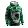thumbnail image 4 of Mens Hooded Sweatshirt Flannel Winter Warm Lined Pullover Soft Cozy Casual Streetwear Top with Front Pocket Sweatshirt, 4 of 5