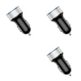 thumbnail image 2 of Seitruly de pantalla de dígitos para coche de 5V CC, voltímetro, protección contra sobrecorriente de aleación de aluminio Negro Plata 3piezas, 2 of 6