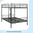 thumbnail image 3 of Full Over Full Metal Bunk Bed, Black, 3 of 11