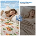 thumbnail image 2 of Summer Peach Cooling Blanket,Lightweight Breathable Summer Throw Blanket with Double Sided Cold Effect,Tropical Fruit Rustic Flowers Watercolor Picnic Blankets Bed Sheet for Hot Sleepers 40"x60", 2 of 8