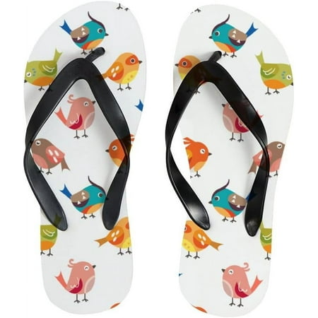 

GZHJMY Flip Flops Slippers Cute Birds Animal for Women Girl Men Sandals Beach Summer Shower Slippers Summer Slippers