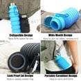 thumbnail image 2 of EIMELI Collapsible Water Bottle Reusable Silicone Foldable Water Bottles Portable Travel Water Bottle Leak Proof Waterbottle with Clip for Kids Adults Hiking Camping Gym Sports, 18 oz (Blue), 2 of 7
