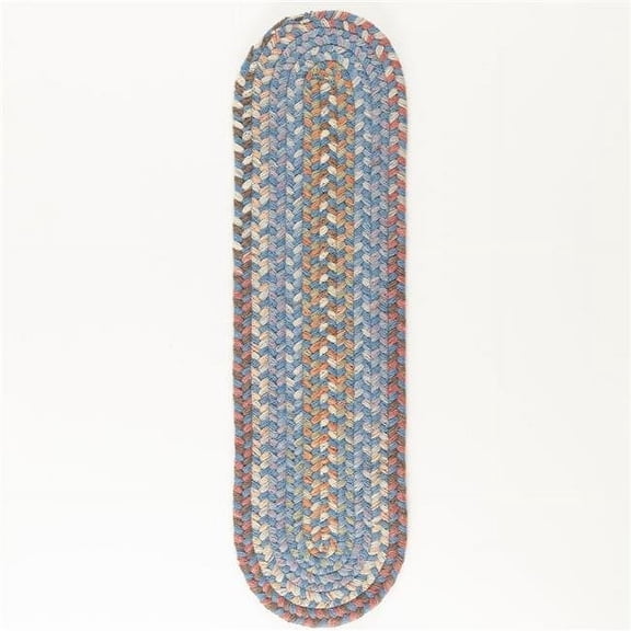 Rhody Rug BH97A008X028 8 x 28 ft. Bar Harbor Bluestone Stair Tread, Multi Color