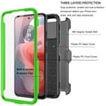 thumbnail image 4 of eBizWare Moto G Power 5G 2024 Case, with [Built-in Screen Protector] and Belt Clip Holster, Shockproof Heavy Duty Protective Kickstand Phone Case Cover for Motorola Moto G Power 5G 2024 - Green, 4 of 9