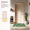 thumbnail image 3 of ODIKA 4'x6' Machine Washable Non-Slip Area Rug, Vintage Botanical High Traffic Rug, Green, 145050, 3 of 7