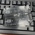 thumbnail image 1 of Dual M.2 to SATA3.0 Adapter M.2 SATA Protocol SSD Adapter 2 Port NGFF M.2 B Key to SATA 3.0 6Gbps M2 to SATA Converter,1 x M.2 to SATA 3.0 Adapter Card 1 x Case 1 x Pack of Screws,Black, 1 of 8
