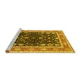 thumbnail image 2 of Ahgly Company Machine Washable Indoor Rectangle Oriental Yellow Industrial Area Rugs, 7' x 9', 2 of 4