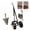 three-in-one, variant on Wheeled Garden Hoe with Plow, Heavy Duty Steel Cultivator for Weeding and Furrowing, Adjustable Handle Gardening Tool for Raised Beds