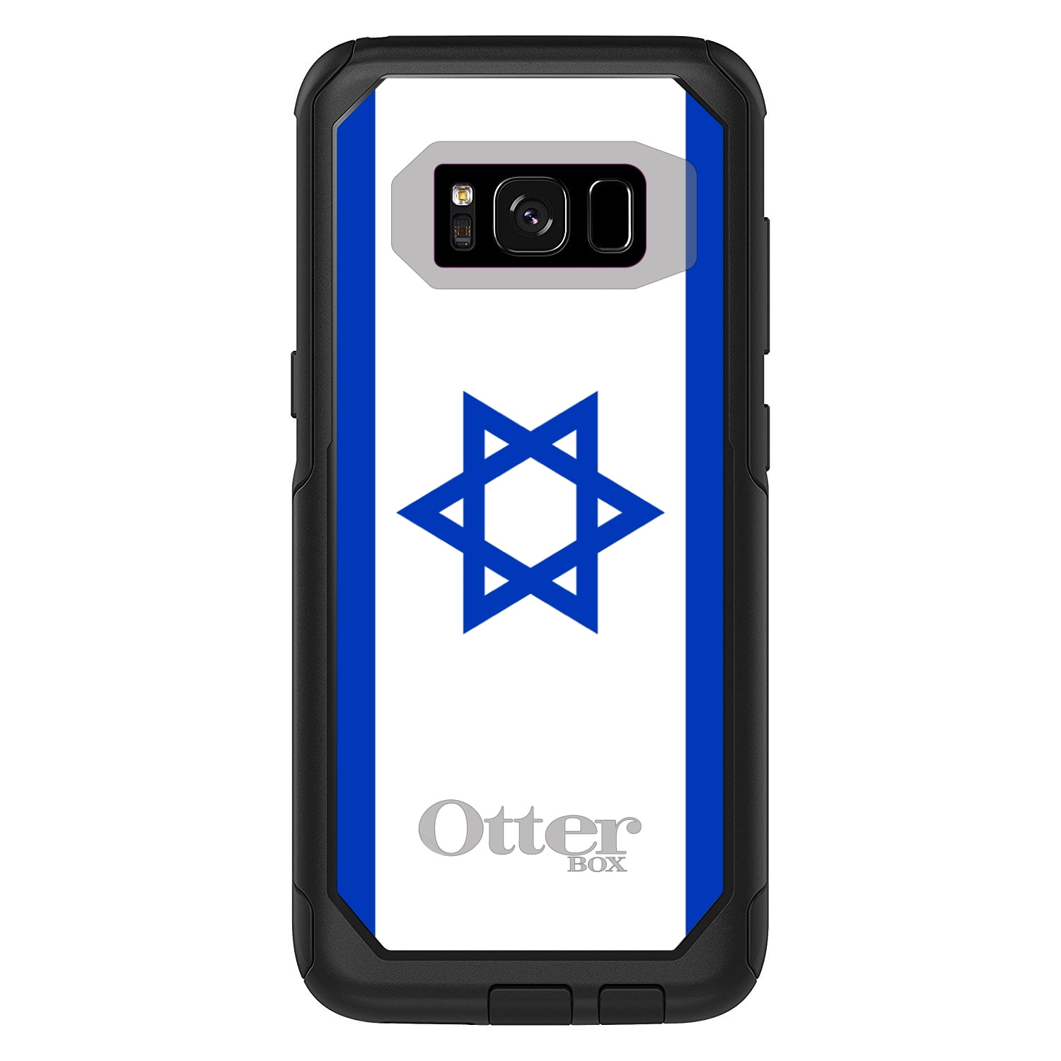 DistinctInk Custom Black OtterBox Commuter Series Case for Samsung Galaxy S8...