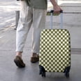 thumbnail image 3 of Olive Green and White Checkerboard Pattern Luggage Cover Fashion Suitcase Cover Baggage Covers Fit 25-28 Inch Luggage (Go Travel), 3 of 4
