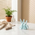 thumbnail image 4 of Ceramic Bunny Bunny Ring Holder, Jewelry Trinket Dish, Earrings Necklace Storage Tray, Cute Animal Dresser Organizer, Vanity Table Decorative Figurine, Gift Idea Accessory, 4 of 5