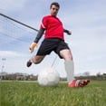 thumbnail image 4 of Soidarity 1 par de calcetines de espinilleras de fútbol para adultos y niños, soporte deportivo para piernas, mangas de pantorrilla, almohadillas de alta Deportes y aire libre Gris/M Soidarity OD010427-02, 4 of 6