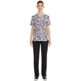thumbnail image 2 of Scrub Star Women's Cheetah Bloom Scrub Top, 2 of 5