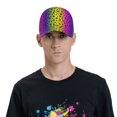 thumbnail image 4 of Lsque Casquette de Baseball Motif Patte d'Animal Arc-en-Ciel Camionneur Chapeau Profil Bas Chapeau de Papa de Golf Ajustable Classique Original Non Structuré Casquette Simple Hommes Femmes, 4 of 6