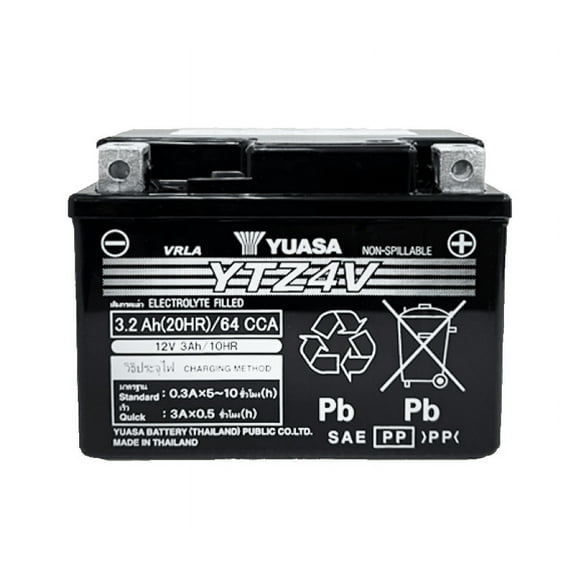 Yuasa YTZ4V Maintenance Free AGM 12 Volt Battery