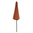 thumbnail image 2 of 9 Feet Aluminum Pole Umbrella with Auto Crank 9 Foot Canopy Terracotta, 2 of 3
