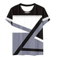 thumbnail image 6 of Fesfesfes Women Plus Size Short Sleeve Tops Casual Fashion Printed Crew-Neck Short Sleeve Top XL(US:10), 6 of 6