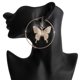 thumbnail image 1 of New Circle Butterfly Diamond Earrings Pendant Women's Geometric Round Fashionable All-matc, 1 of 3