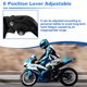 thumbnail image 4 of Palanca de freno de embrague corta ajustable para motocicleta Unique Bargains para Suzuki GSXR600 GSXR750 GSXR1000, palanca de freno de manillar de aleación de aluminio negro sólido, 4 of 7