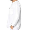 thumbnail image 4 of IROINNID Deals Mens Pullover Shirts Long Sleeve Solid Color V-Neck Shirts Pullover Blouse Tops,White, 4 of 7