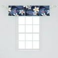 thumbnail image 2 of Tropical Window Valance, Aloha Hawaii Feels Hibiscus Flowers with Pastel Colors Petals Print, Curtain Valance for Kitchen Bedroom with Rod Pocket, 54" X 18", Dark Lavender Coral White, by Ambesonne, 2 of 2