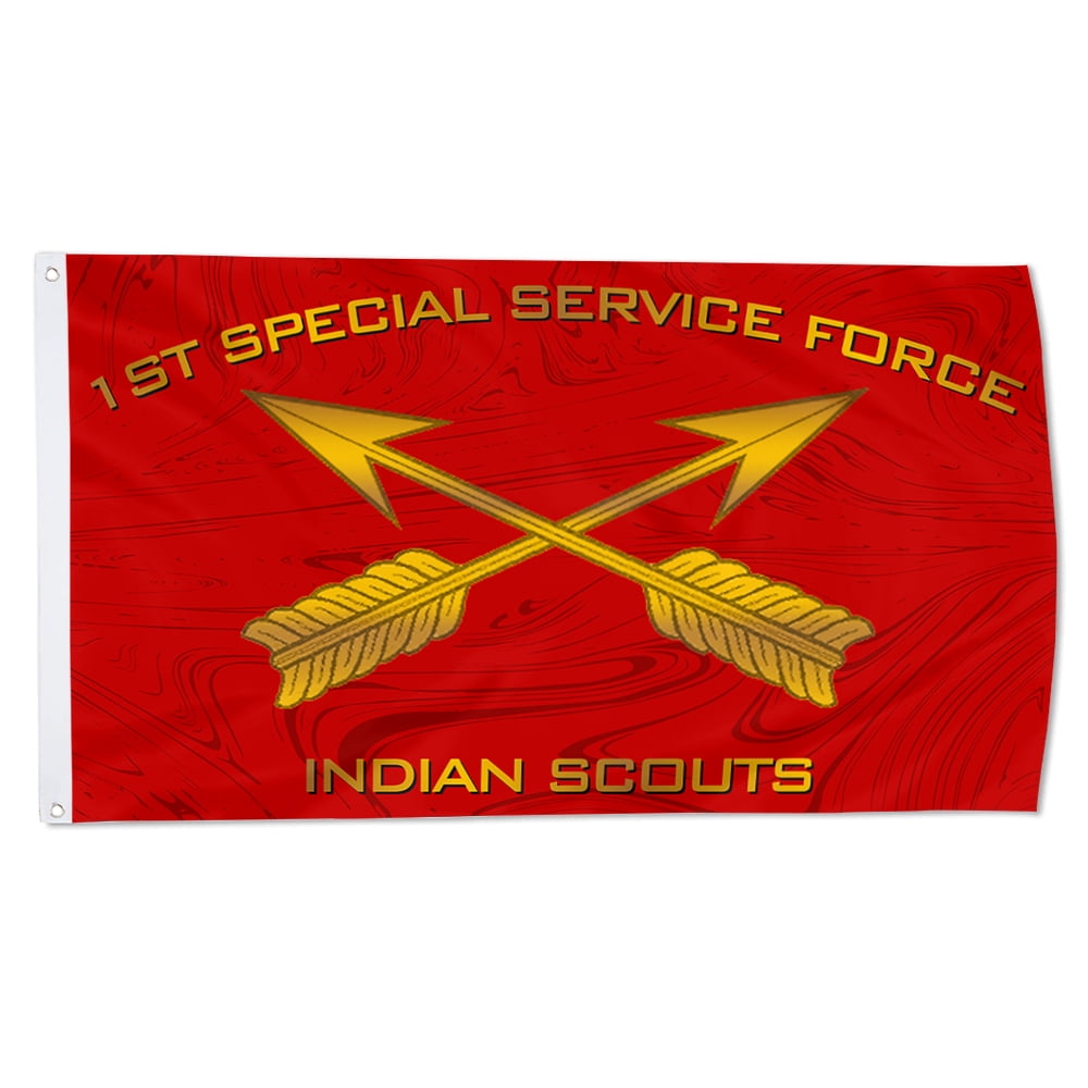 Cayyon Indian Scouts 1st Special Service Force Flag 3x5Feet Military