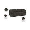 thumbnail image 2 of Meridian Furniture Ames Brown Boucle Fabric Modular Sofa, 2 of 10