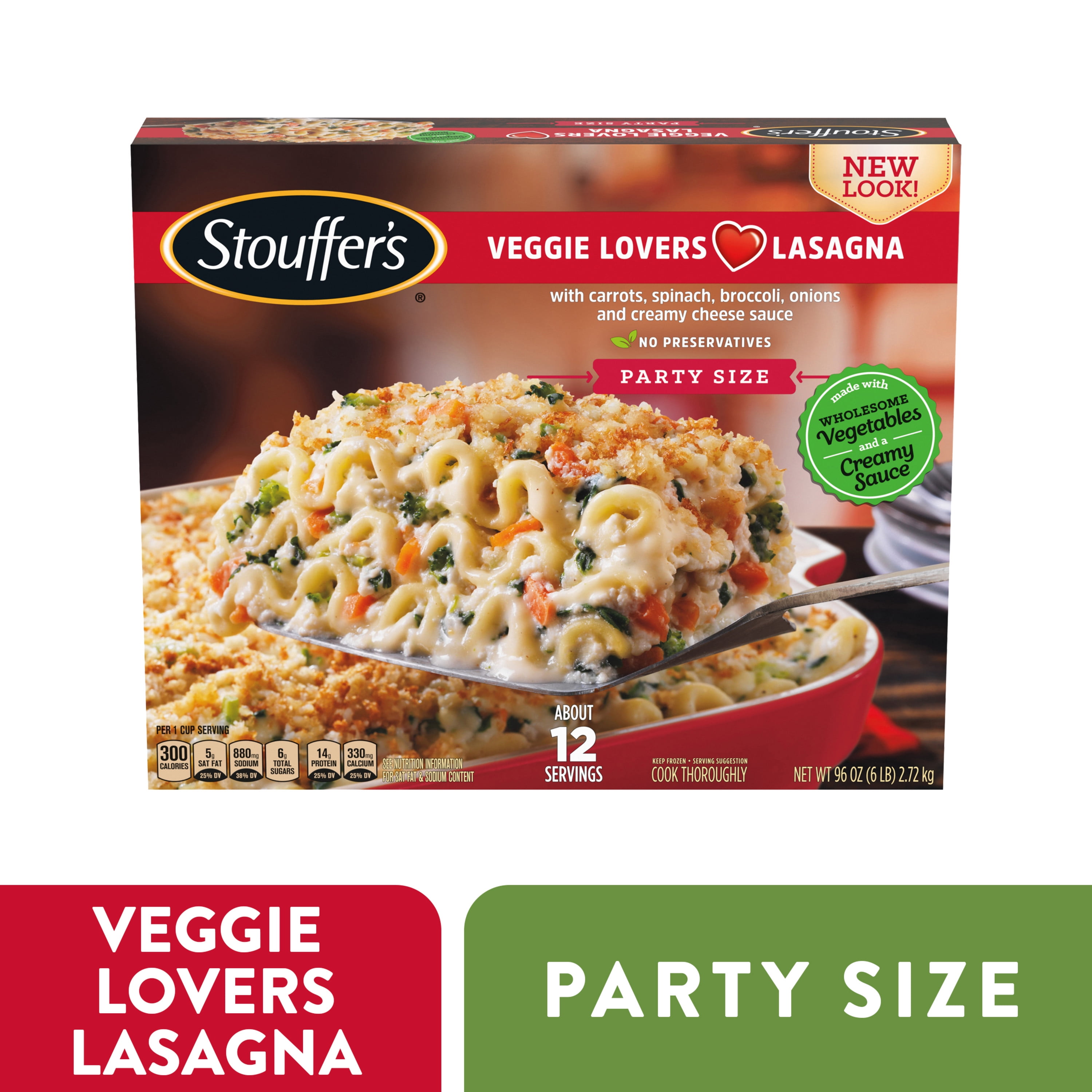 Stouffer's Party Size Veggie Lovers Lasagna Frozen Meal 96 oz