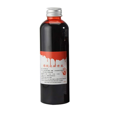 

Exhoden Space Saving Halloween Decorations Fake Gel Tube Fancy Dress Costume Halloween Party Joke Red Tool（200ml）