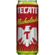 Tecate Michelada Mexican Lager Beer, Single 24 fl oz Can