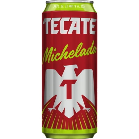 Tecate Michelada Mexican Lager Beer, Single 24 fl oz Can