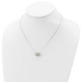 thumbnail image 4 of Sterling Silver Rhod-pltd w/14k Accent Spinner Barrel Pendant Necklace QG3122, 4 of 5