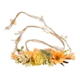 thumbnail image 2 of Diadema de Flor Artificial Yotijar Accesorio de cabellero de Festival para Novias Mujeres Apoyo grafía naranja, 2 of 10