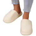 thumbnail image 3 of Vedolay Womens House Slippers Cozy Slippers Winter Warm Indoor Outdoor House Shoes White,37, 3 of 5