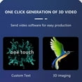 thumbnail image 3 of Mistaha 42CM Ultra-thin Naked Eye 3D Holographic Advertising Machine with Bluetooth Support - High-performance Motor, Spherical Text Input, iOS/Android Compatibility, 3 of 7